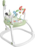 Fisher-Price Baby Bouncer Spacesaver Jumperoo Activity Center With Lights Sounds And Folding Frame, Puppy Perfection
