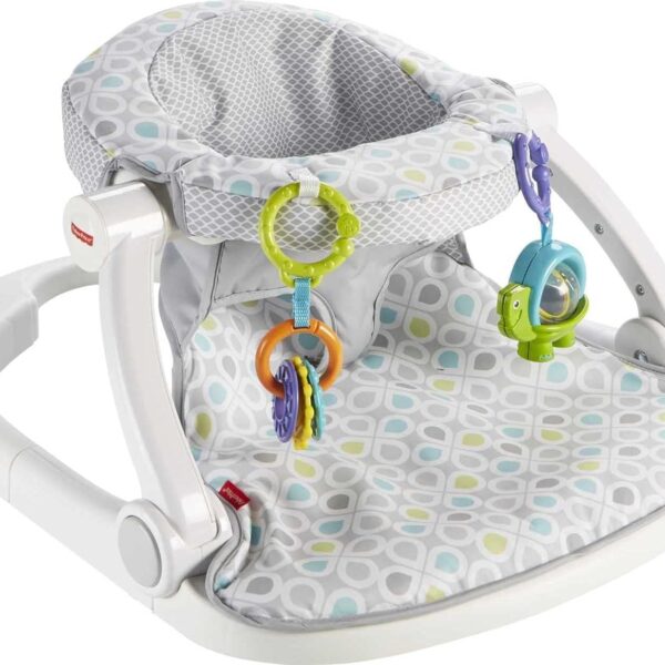 Fisher-Price Portable Baby Chair Sit-Me-Up Floor Seat With Developmental Toys